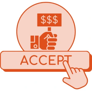 Accept offer illustration
