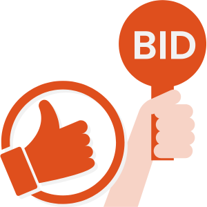 Wheelsaway offer bidding icon