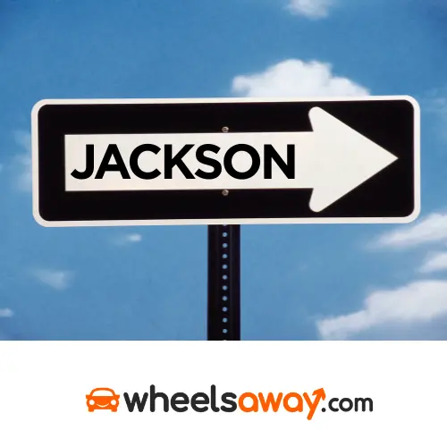 jackson road sign with wheelsaway logo