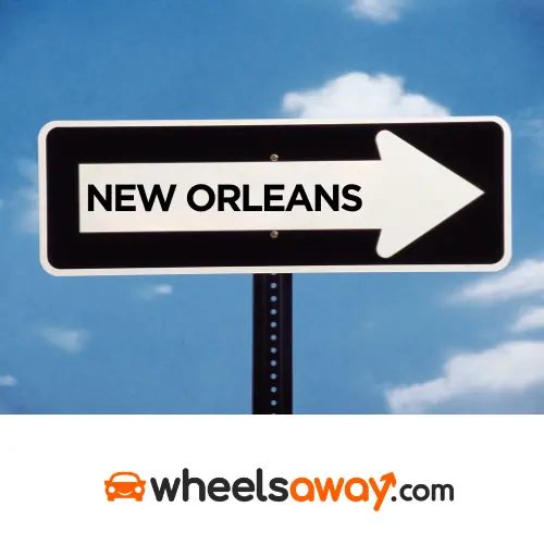 new orleans road sign with wheelsaway logo 