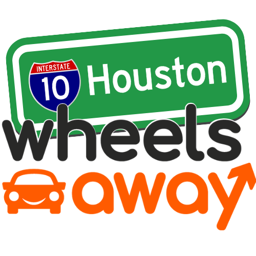 wheelsaway logo imposed on Houston road sign 
