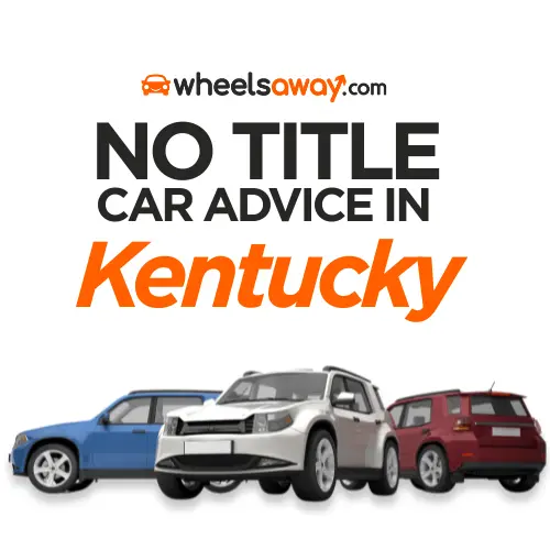 no title car advice in kentucky graphic showing three suv cars parked beneath font