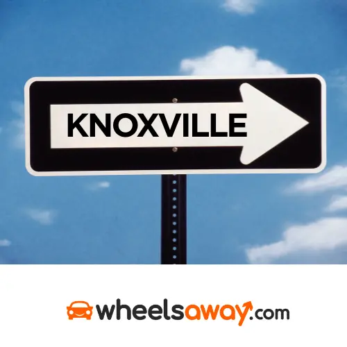 knoxville road sign graphic with wheelsaway logo