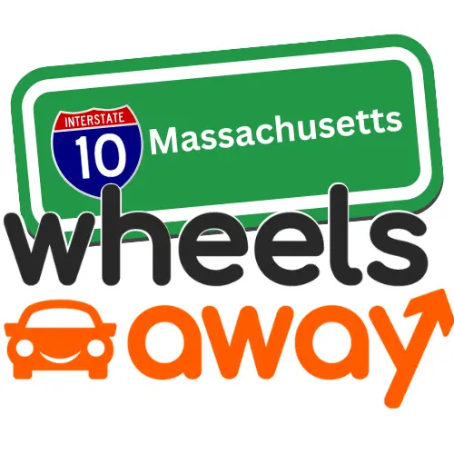 wheelsaway logo imposed on massachusetts road sign