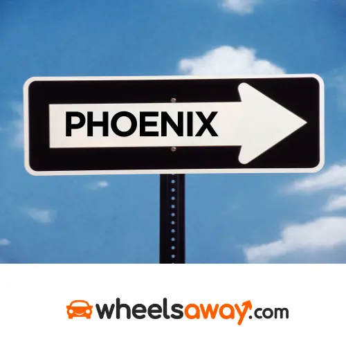 phoenix road sign with wheelsaway logo