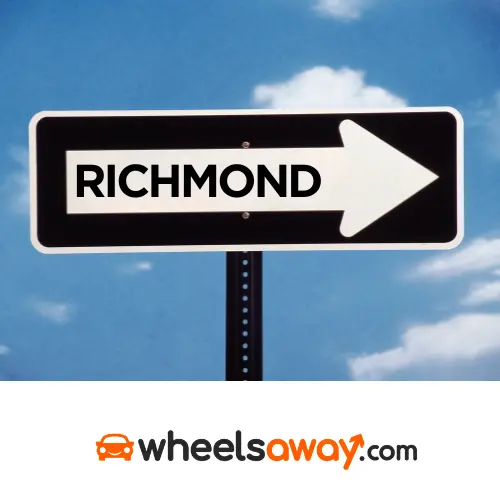 richmond road sign with wheelsaway logo