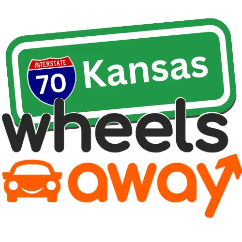 wheelsaway logo imposed on kansas road sign