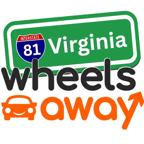 wheelsaway logo imposed on virginia road sign
