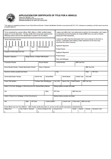 state form 205 indiana