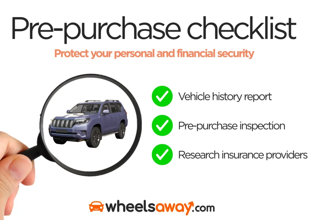 pre-purchase checklist for rebuilt and used vehicles